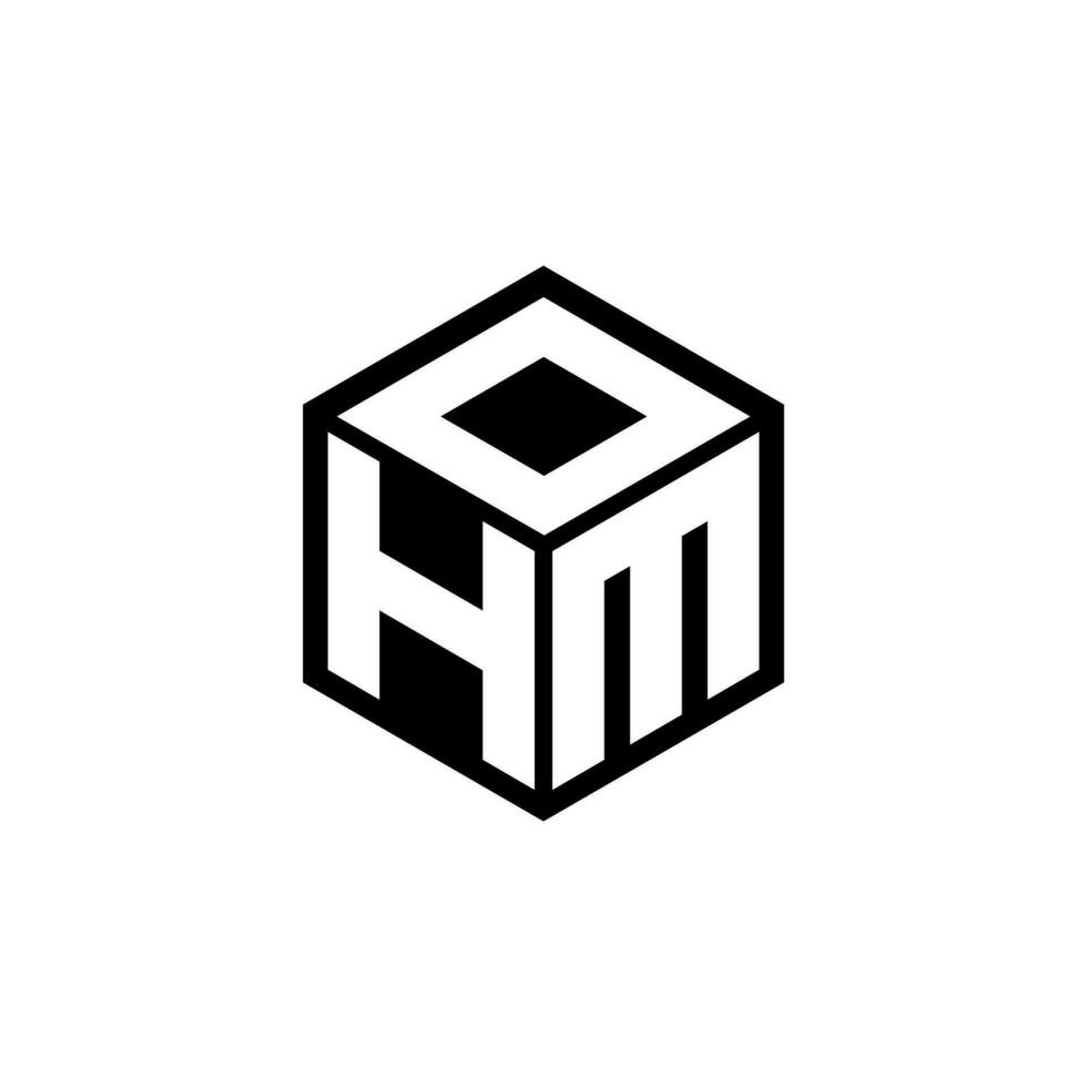 design de logotipo de carta hmd na ilustração. logotipo vetorial, desenhos de caligrafia para logotipo, pôster, convite, etc. vetor