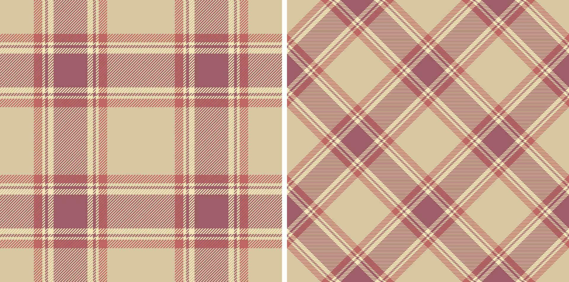 padronizar tartan Verifica do xadrez desatado fundo com uma têxtil tecido vetor textura.