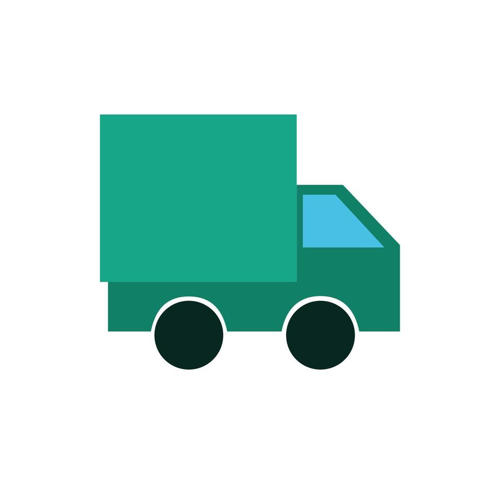 ícone isolado de caminhão carro veículo vetor