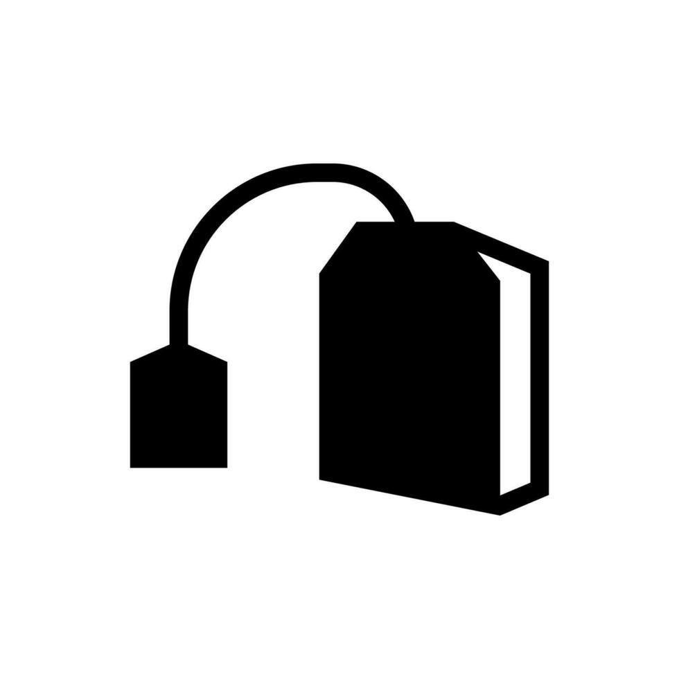 chá saco ícone, logotipo isolado em branco fundo vetor