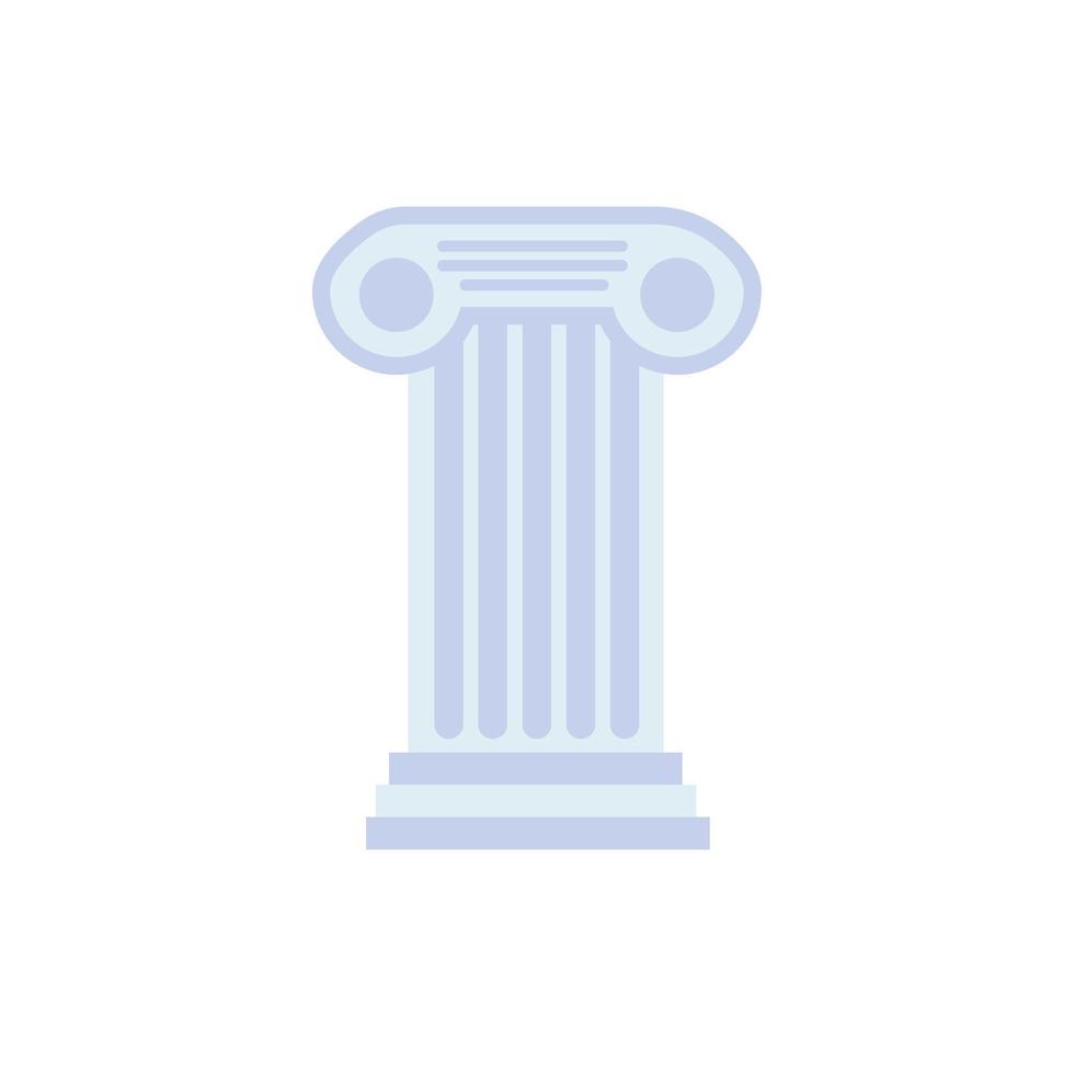 ícone isolado de estilo de coluna de arquitetura vetor