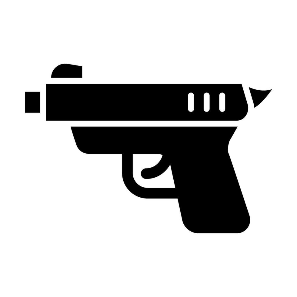 arma de fogo vetor glifo ícone para pessoal e comercial usar.
