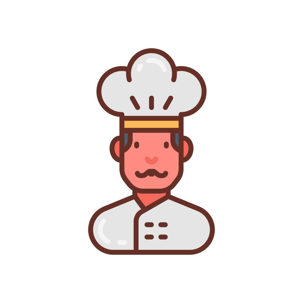 chefe de cozinha ícone dentro vetor. ilustração vetor