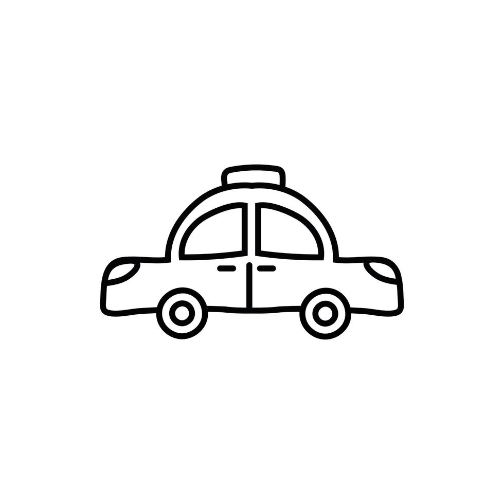 ícone público de serviço de táxi vetor