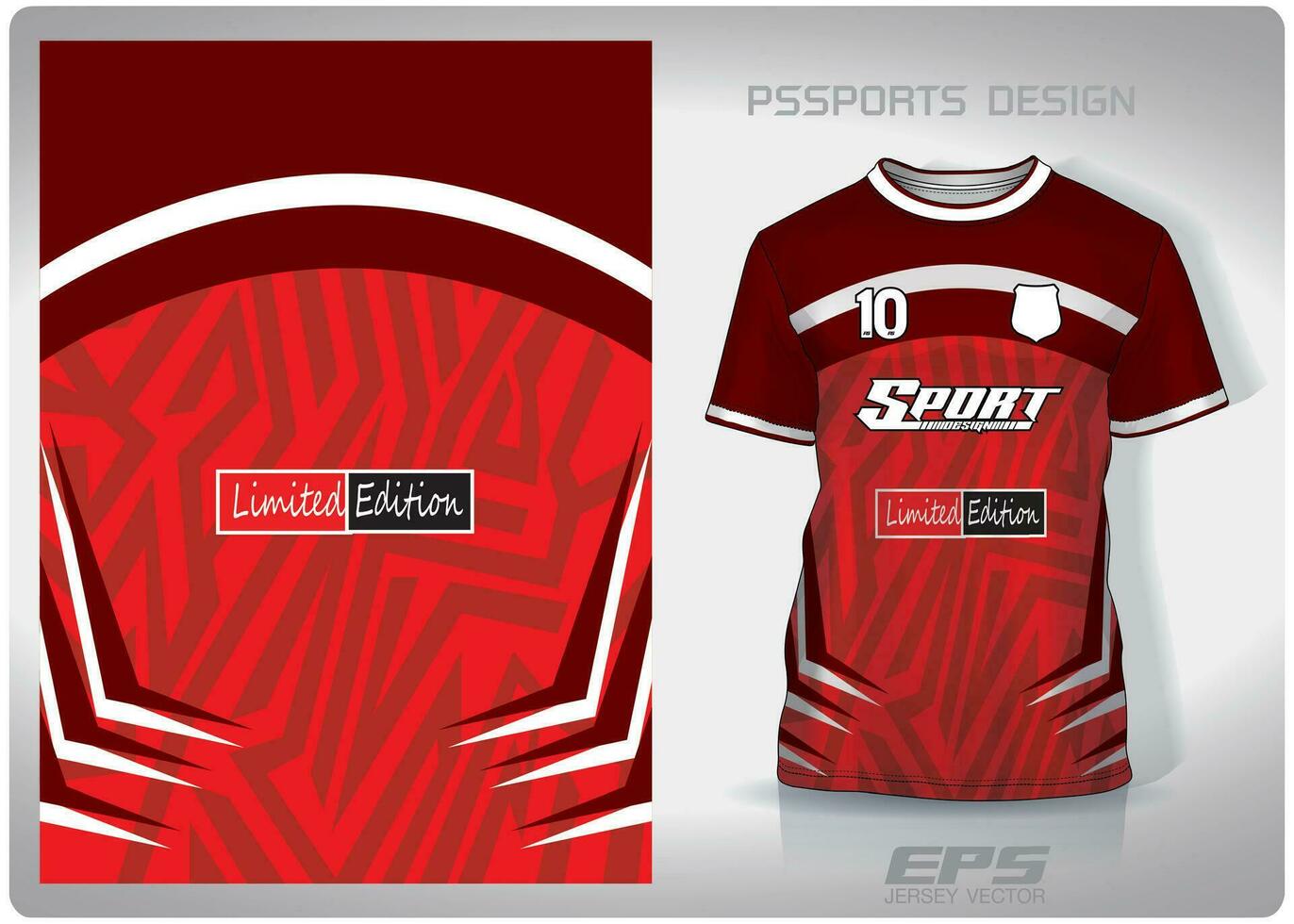 vetor Esportes camisa fundo imagem.vermelho branco Labirinto padronizar projeto, ilustração, têxtil fundo para Esportes camiseta, futebol jérsei camisa