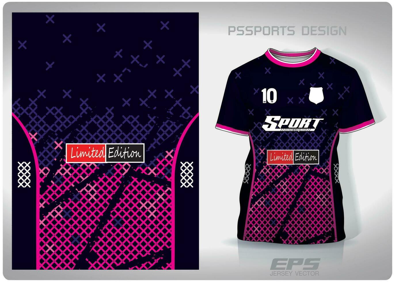 vetor Esportes camisa fundo imagem.rosa roxa malha Cruz padronizar projeto, ilustração, têxtil fundo para Esportes camiseta, futebol jérsei camisa