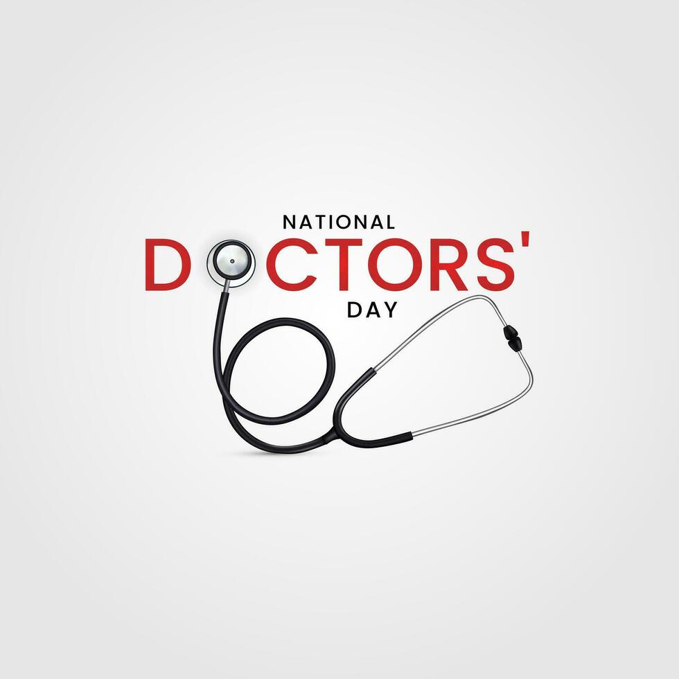 dia nacional dos médicos vetor