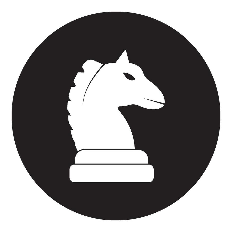 xadrez ícone, cavaleiro vetor