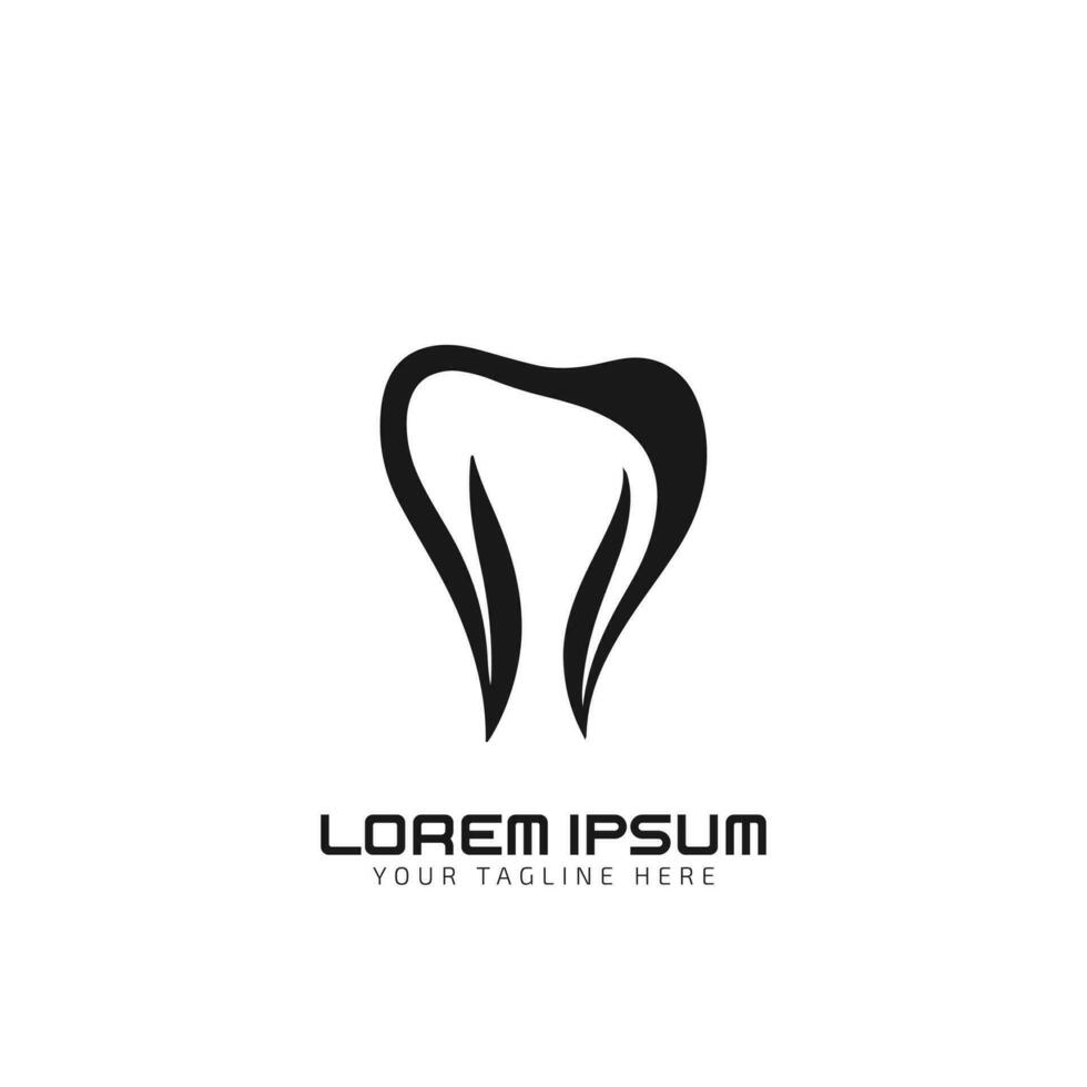 saúde dental logotipo Projeto vetor modelo linear estilo. dental clínica logótipo conceito ícone.