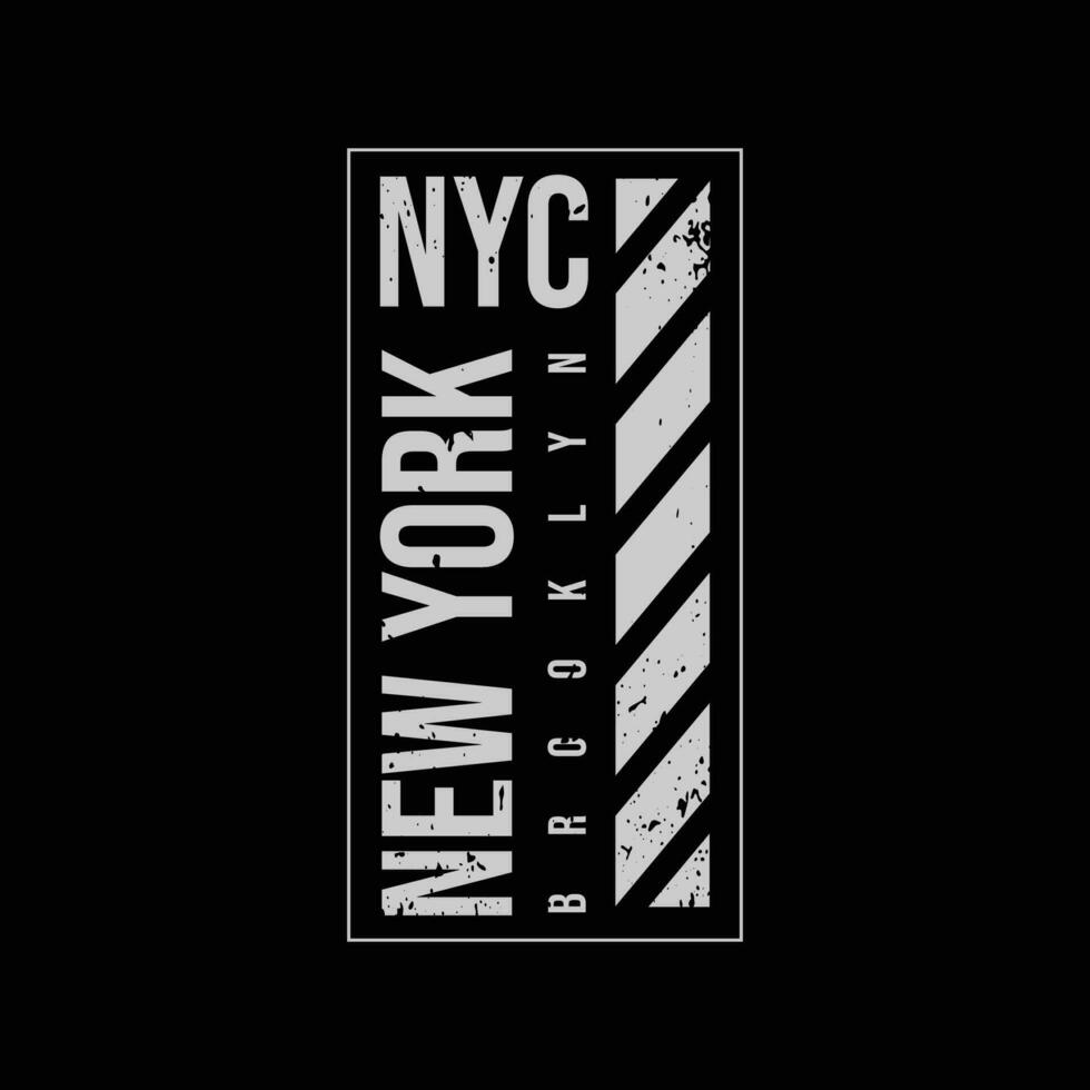 design de camiseta de vetor de tipografia de nova york