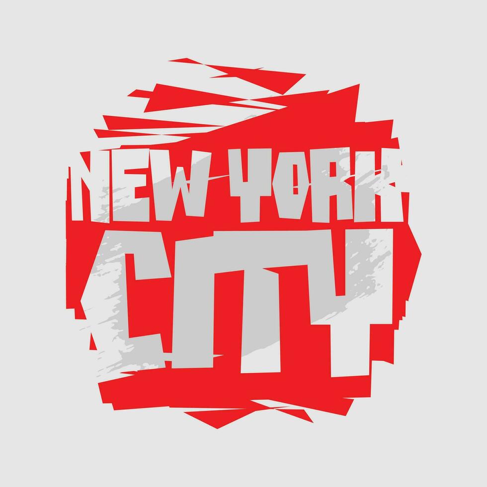 Novo Iorque cidade. tipografia, camiseta gráficos, poster, bandeira, folheto, cartão postal vetor