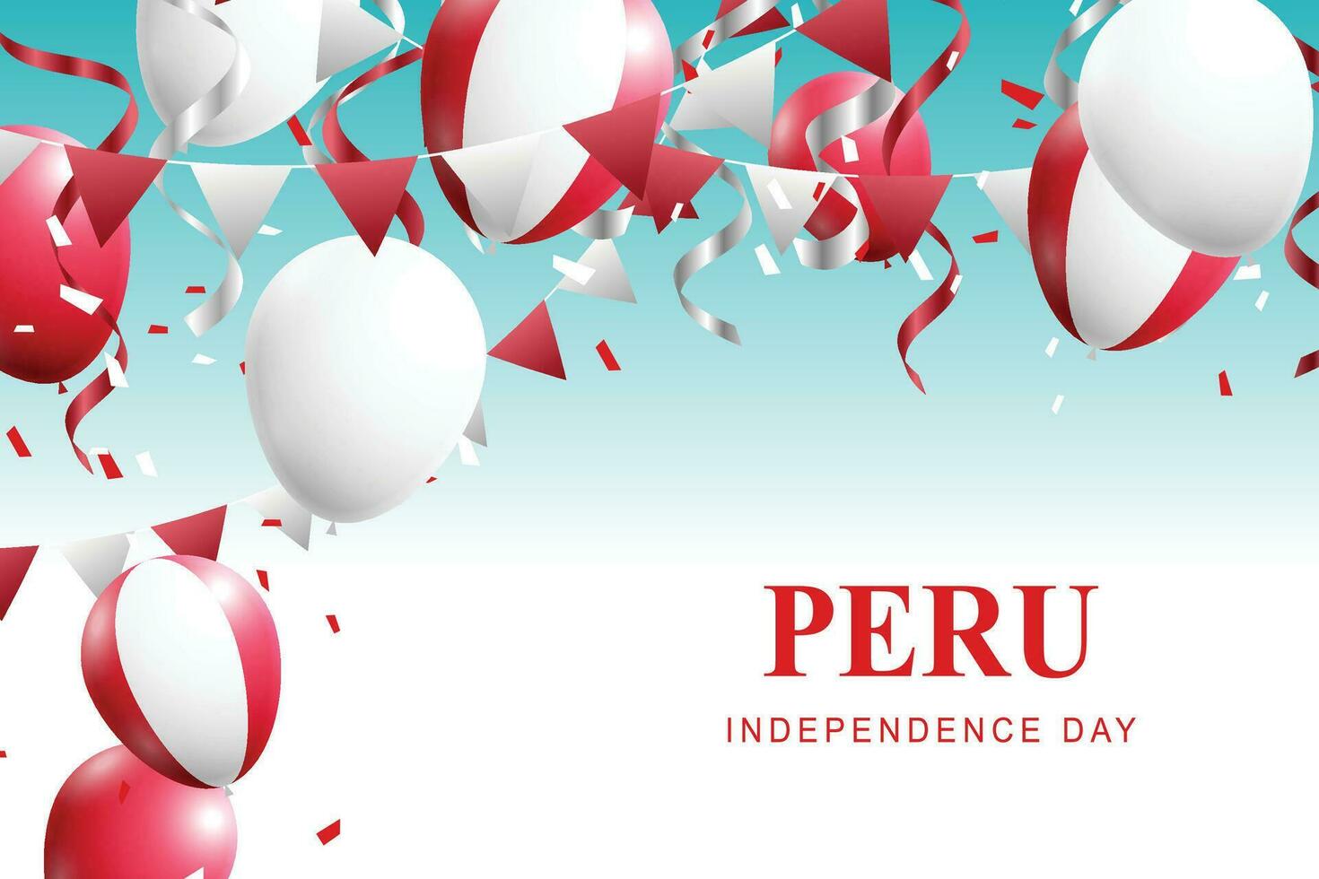 Peru independência dia fundo. vetor
