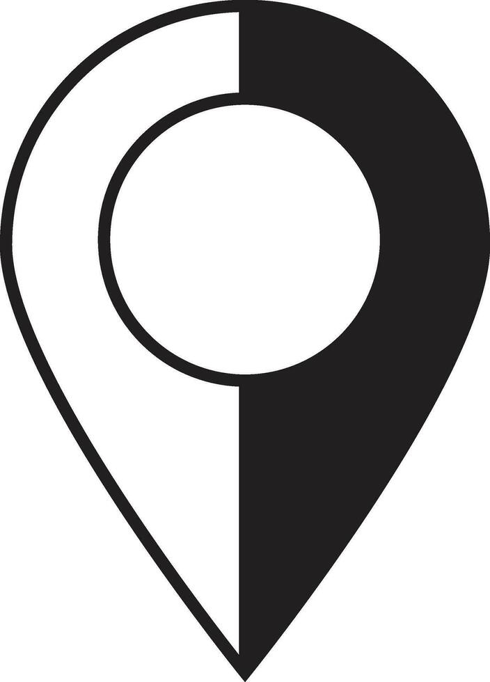 localização ícone logotipo pictograma mapa aplicativo Projeto rabisco estilo elemento do viagem vetor ilustração