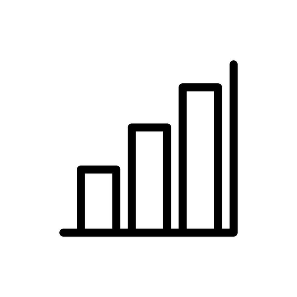 ícone gráfico dentro na moda linha estilo Projeto. vetor gráfico ilustração. gráfico símbolo para local na rede Internet, logotipo, aplicativo e interface Projeto. Preto ícone