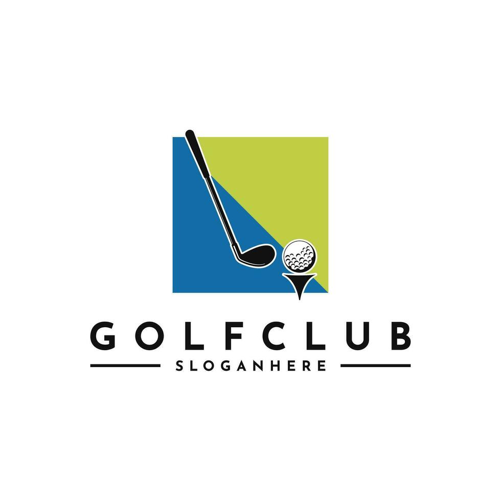 golfe esporte logotipo Projeto moderno modelo vetor