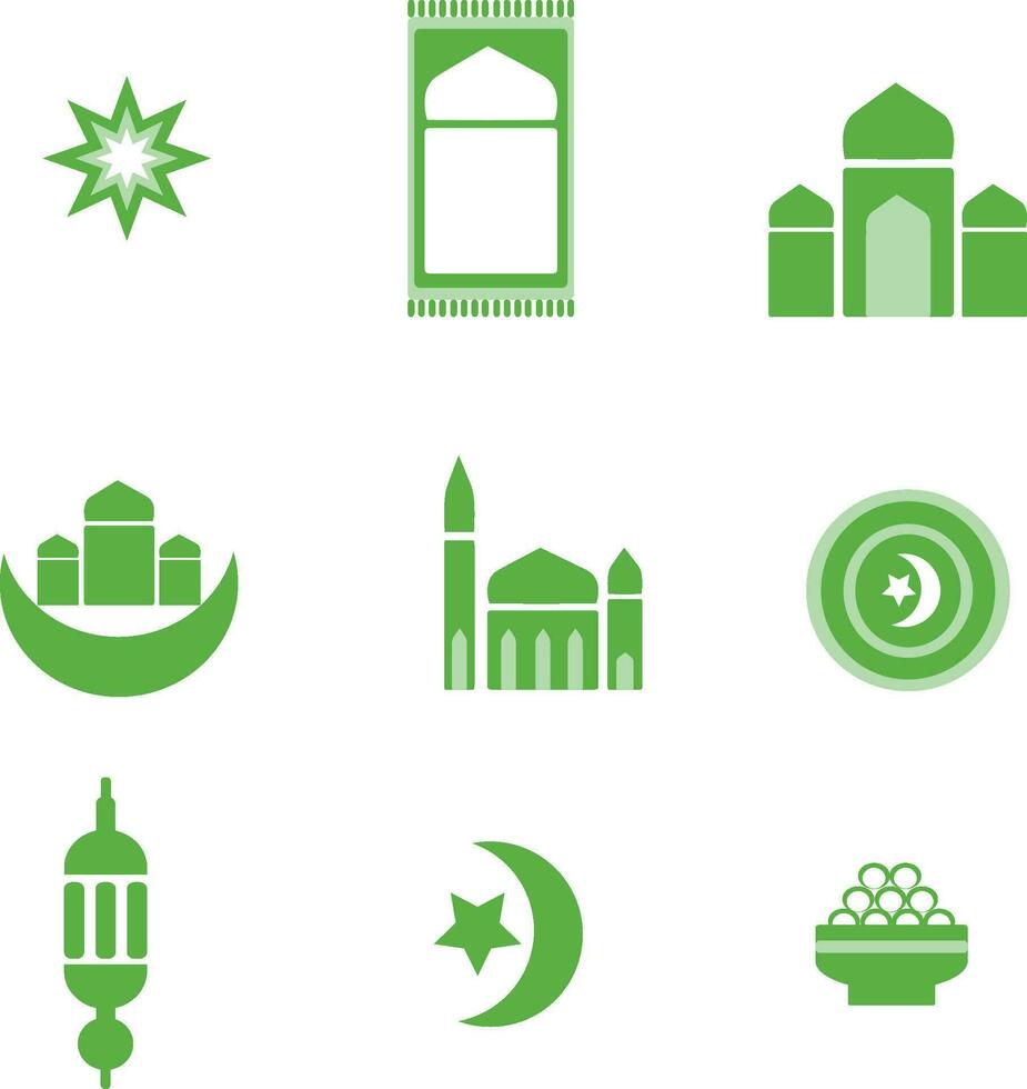 ícone de celebração islâmica árabe do ramadã ícone de estilo de silhueta vetor