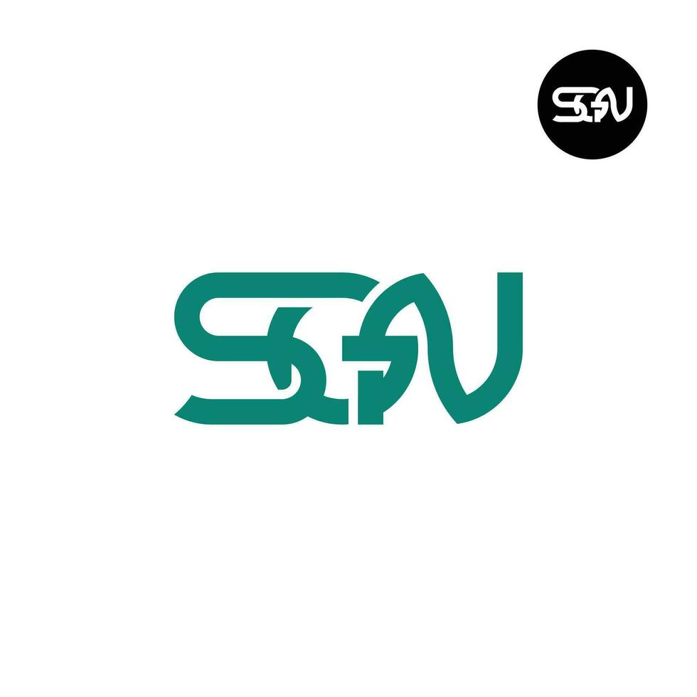 carta sgn monograma logotipo Projeto vetor
