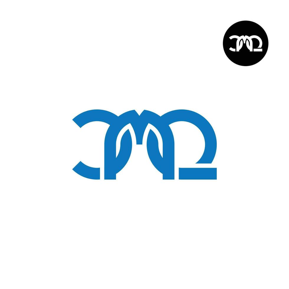 carta cmq monograma logotipo Projeto vetor