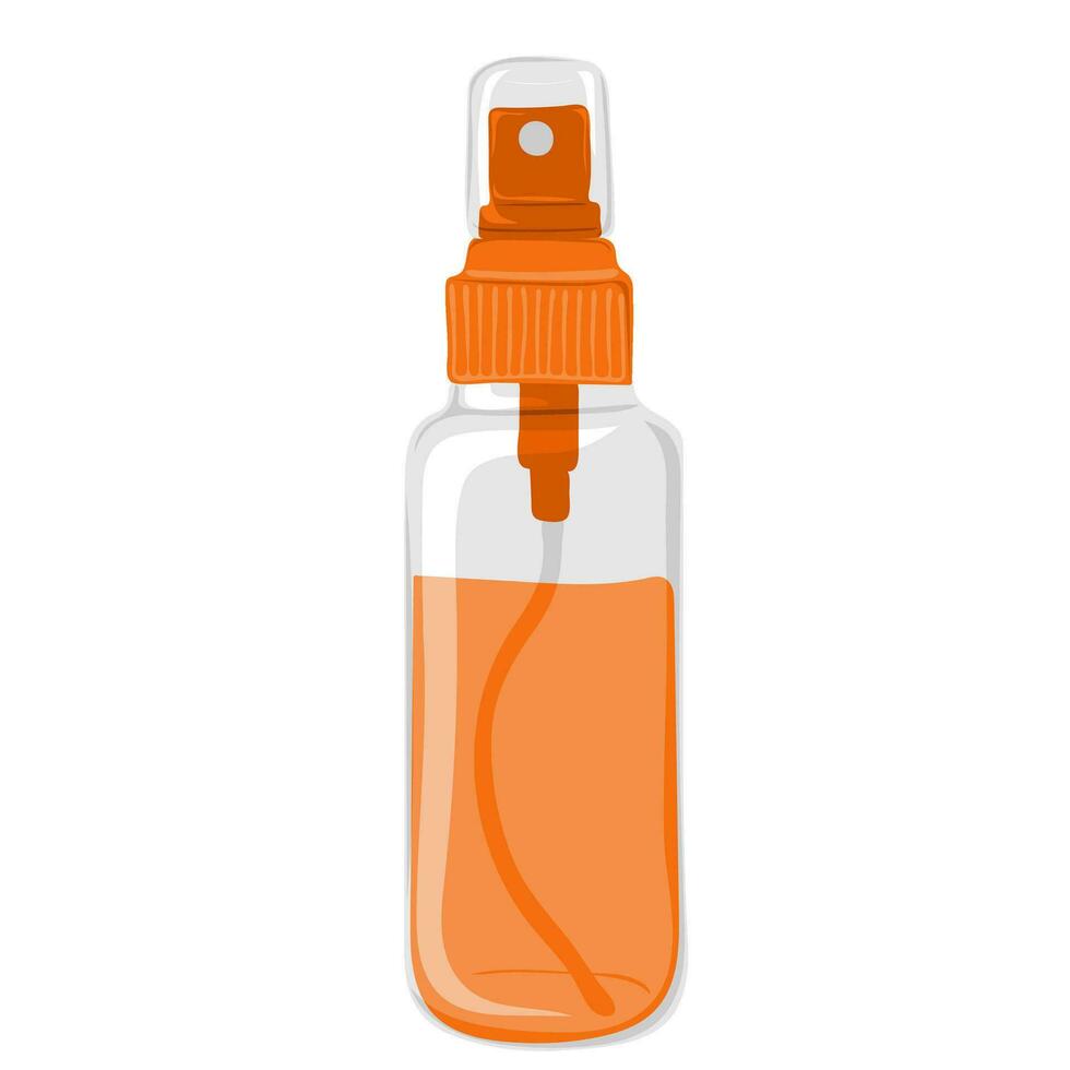 spray garrafa. Cosmético garrafa com distribuidor para cabelo ou pele Cuidado produtos vetor