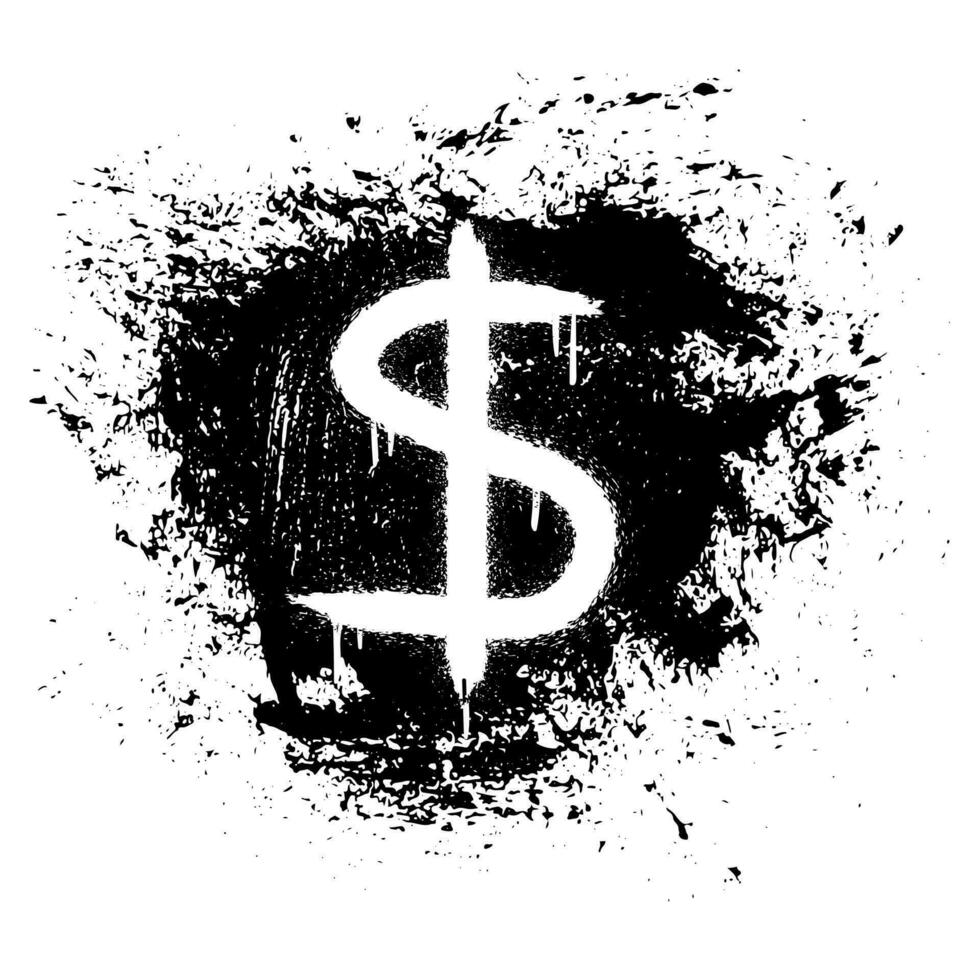 dólar símbolo. conceito para economia, finança, moeda, troca vetor