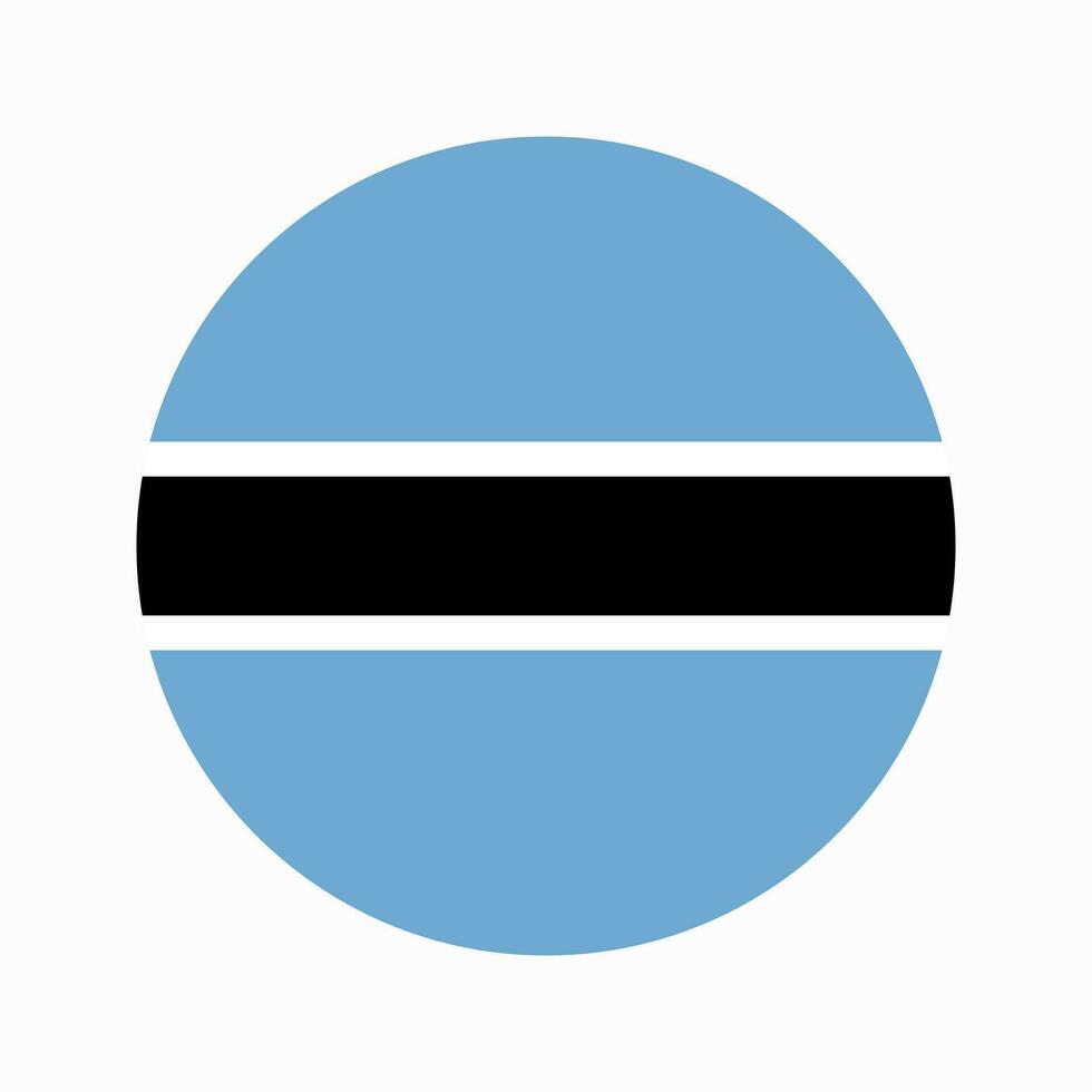 ilustração simples da bandeira do botsuana para o dia da independência ou eleição vetor