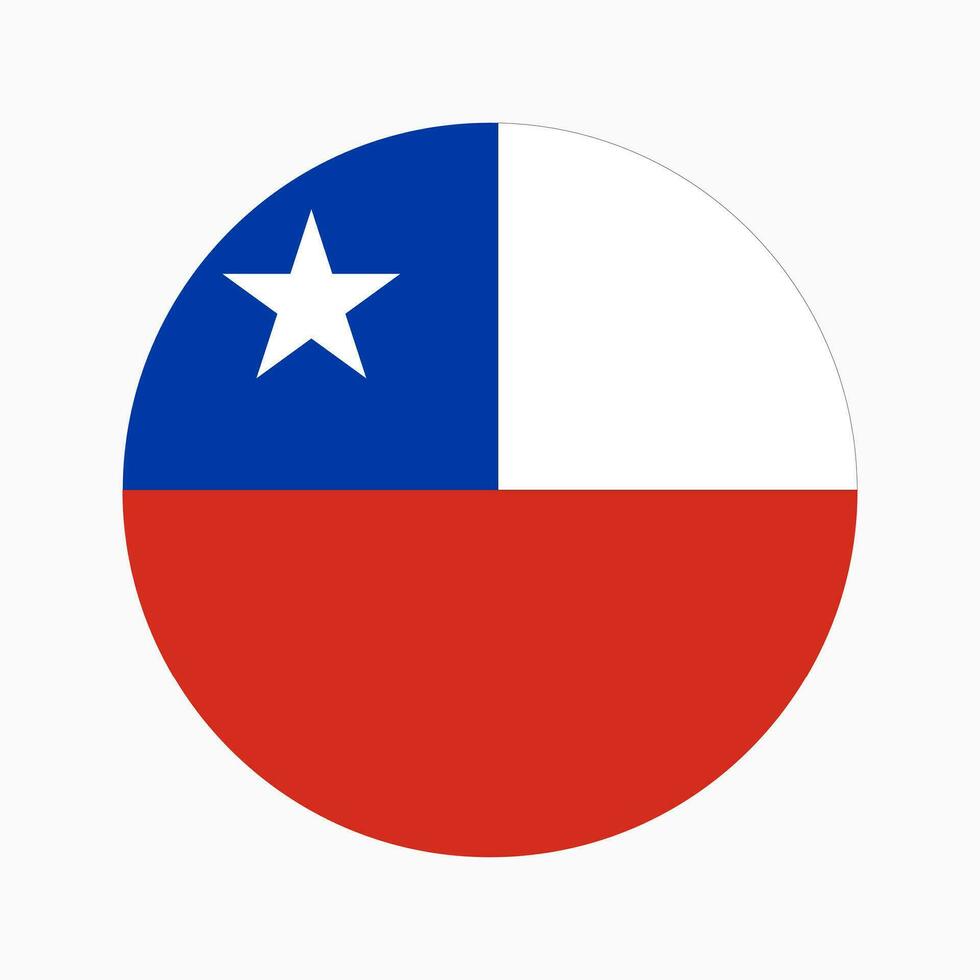 ilustração simples da bandeira do chile para o dia da independência ou eleição vetor