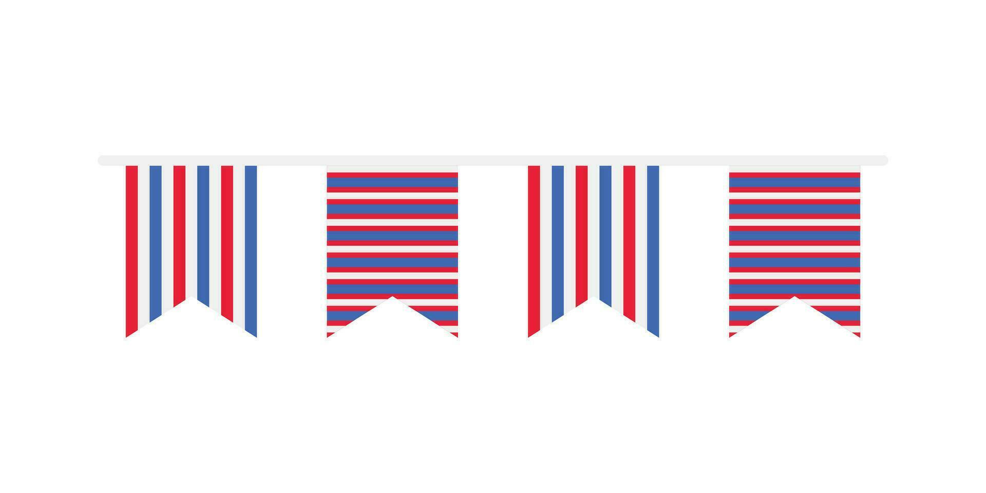 4º do Julho elemento em isolado branco fundo. azul 4º do julho, EUA independência dia elemento Projeto com patriótico elementos vetor