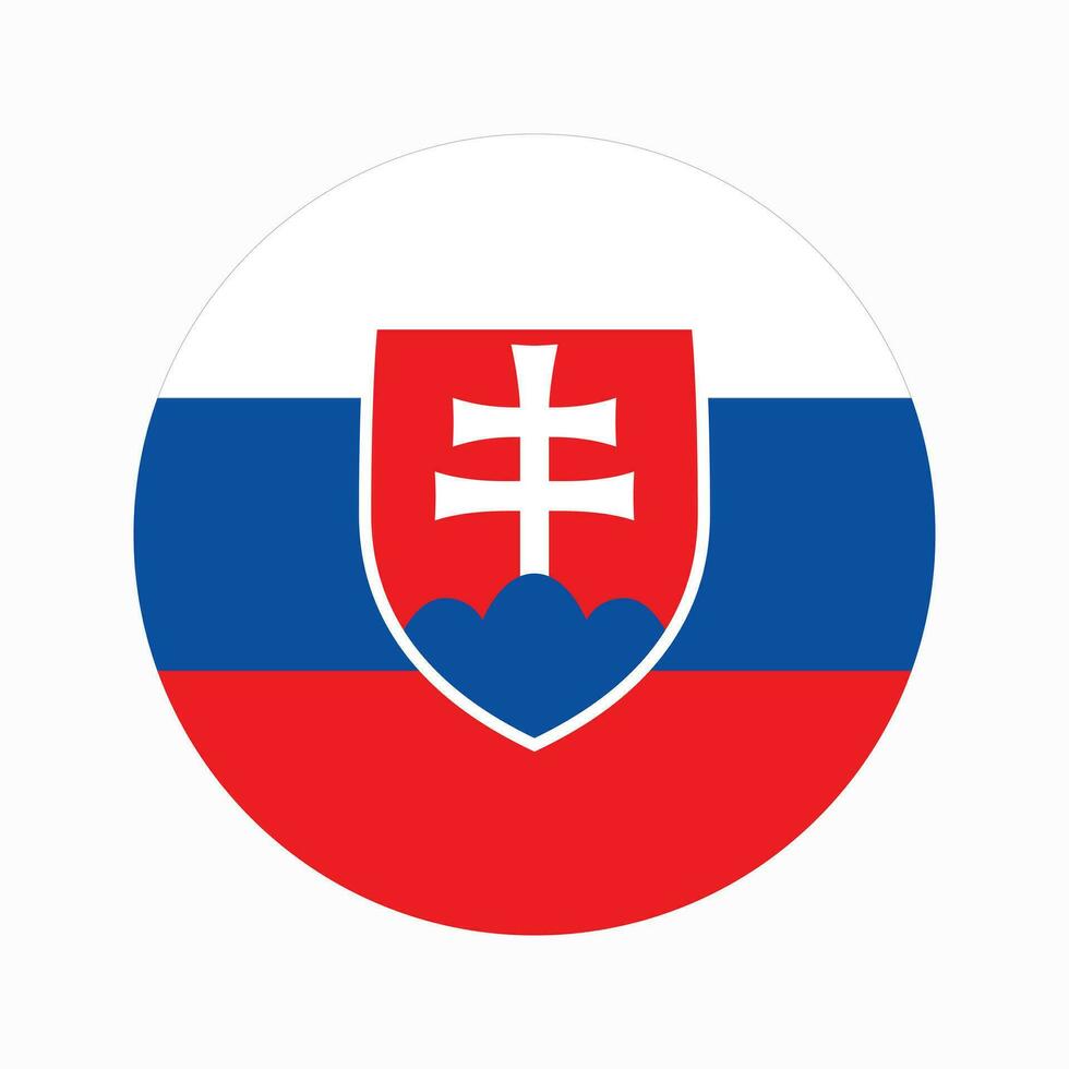 ilustração simples da bandeira da eslováquia para o dia da independência ou eleição vetor