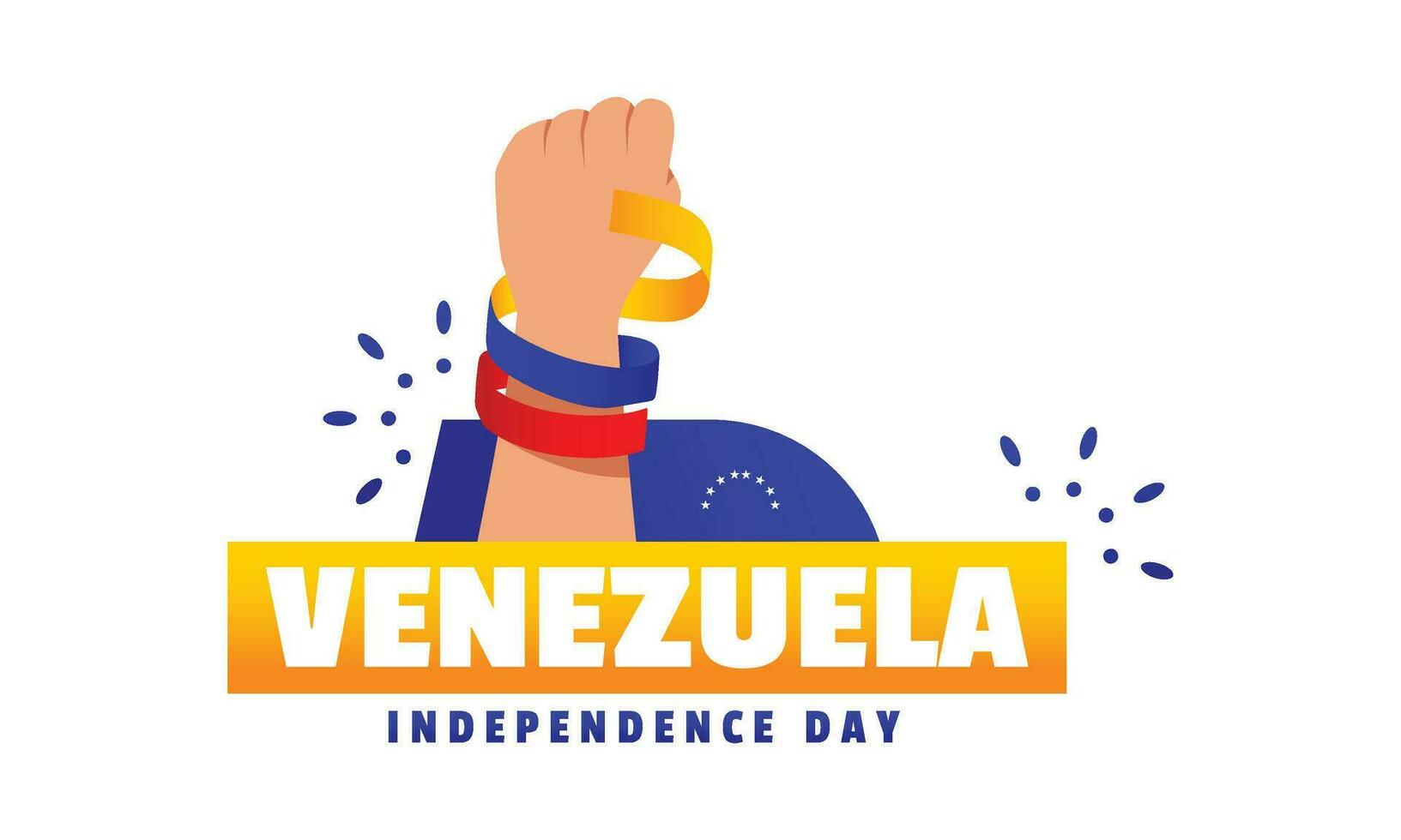 Venezuela independência dia evento comemoro vetor