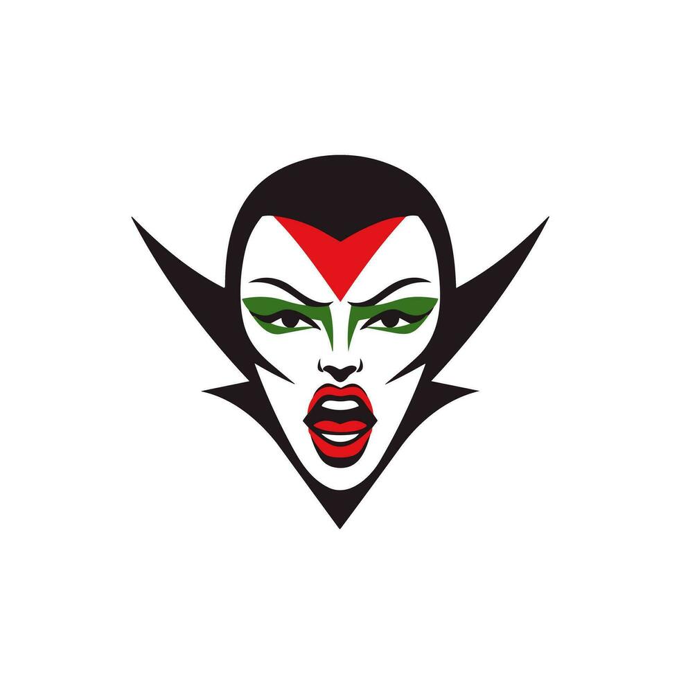 vampiro menina logotipo vetor desencadear a Sombrio elegância, alta qualidade Projeto