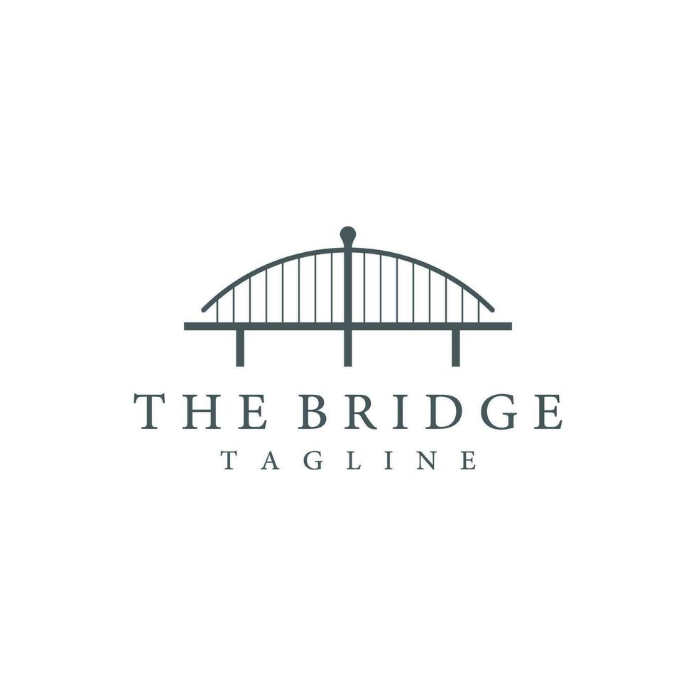 ponte construção construção abstrato logotipo modelo Projeto com criativo ideia. vetor