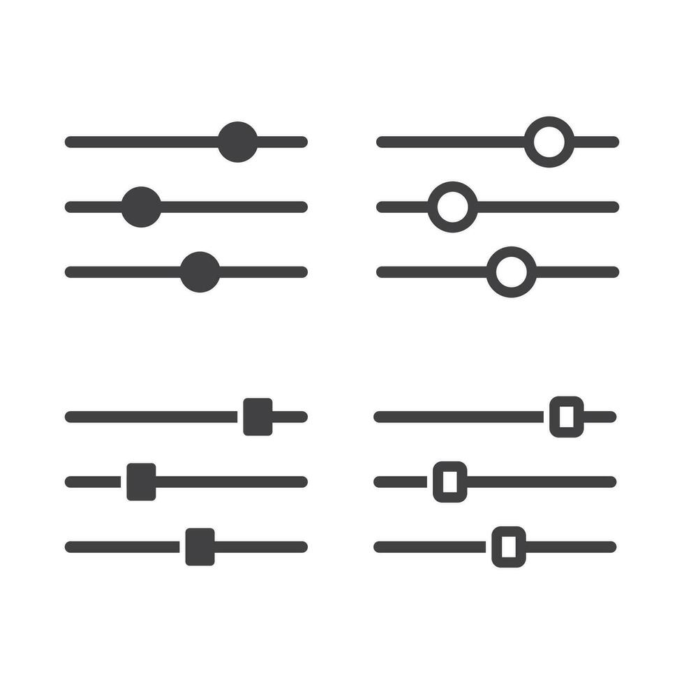 ajustamento botão ícone isolado plano Projeto vetor ilustração.