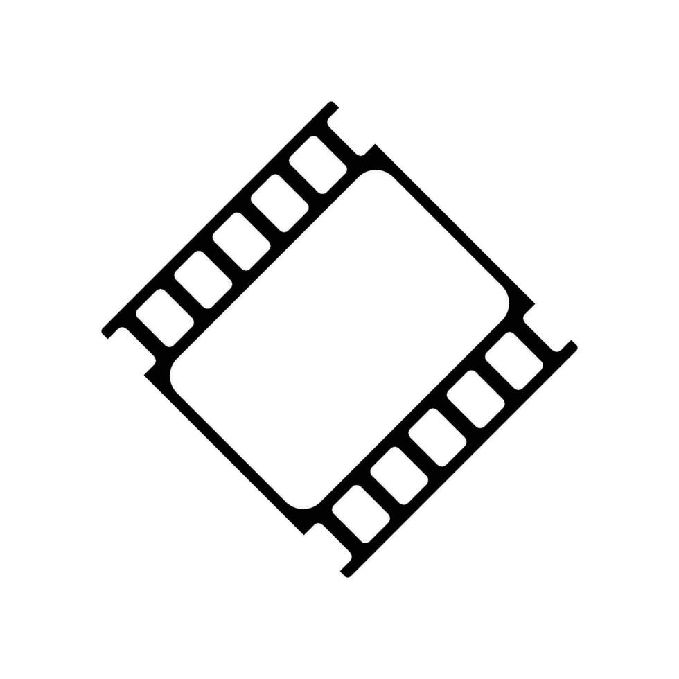 logotipo da tira de filme vetor