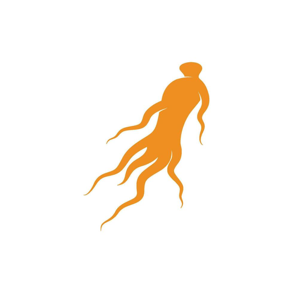 vetor do logotipo do ginseng