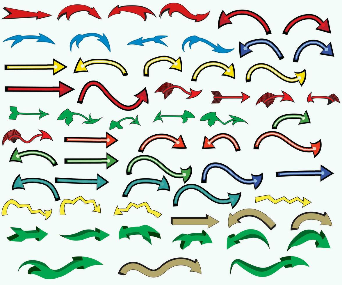 Setas; flechas grande Preto conjunto ícones. seta ícone. seta vetor coleção. seta. cursor. moderno simples Setas; flechas. vetor ilustração. seta vetor. cor seta ícone