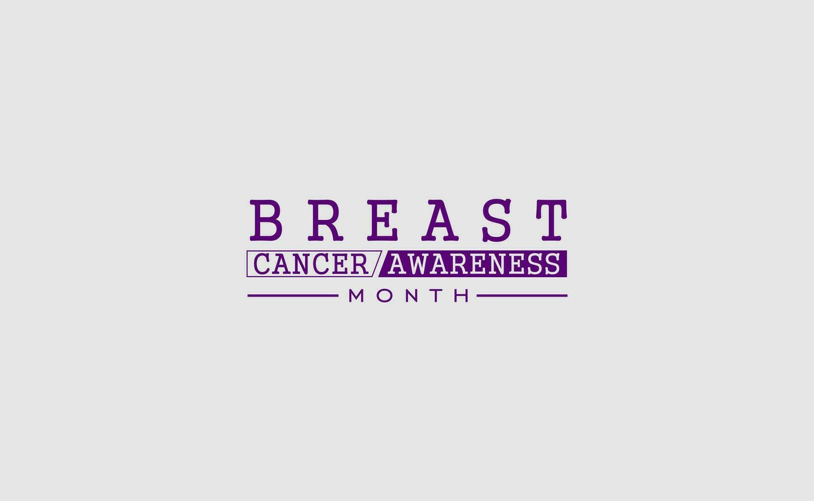 Mês de conscientização do câncer de mama vetor