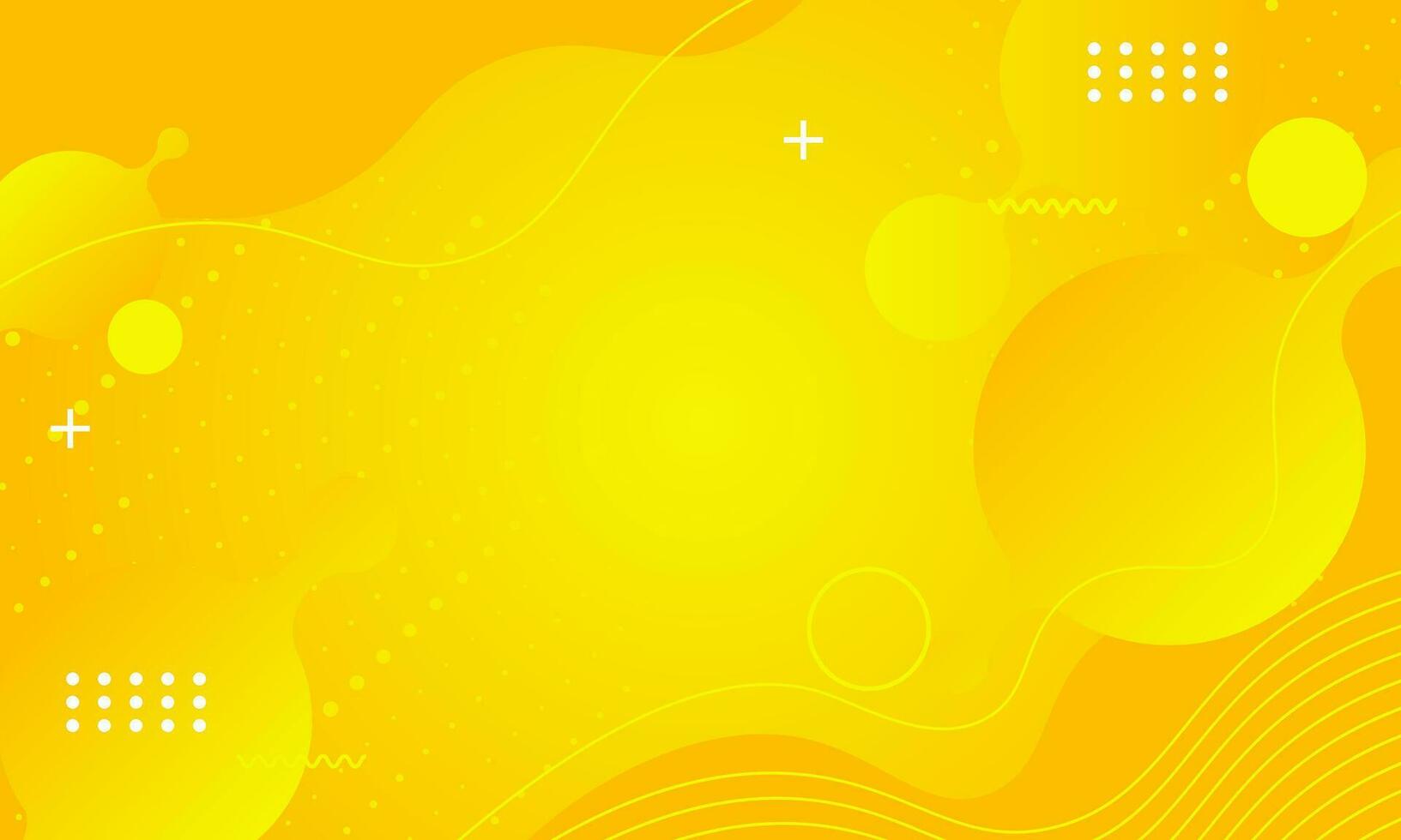 abstrato amarelo laranja colorida modelo bandeira com gradiente cor e pequeno polca ponto tecnologia fundo Projeto com líquido forma vetor Projeto