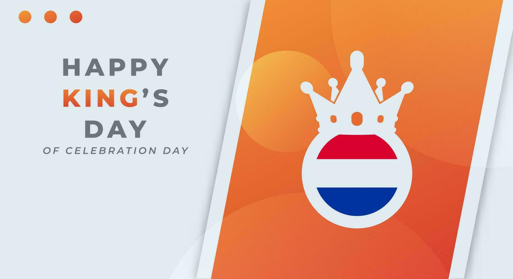feliz do rei dia koningsdag celebração vetor Projeto ilustração para fundo, poster, bandeira, anúncio, cumprimento cartão