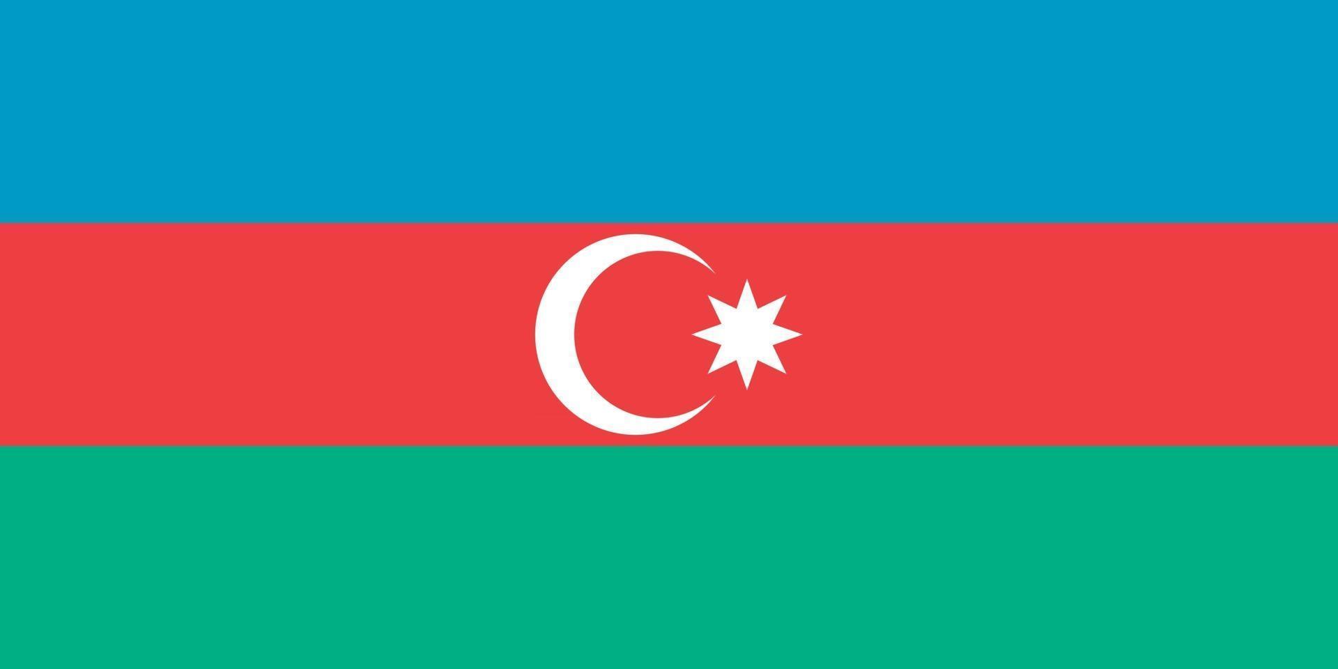 azerbaijão oficialmente bandeira vetor