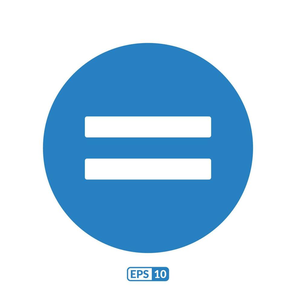 igual marca azul símbolo eps10 vetor