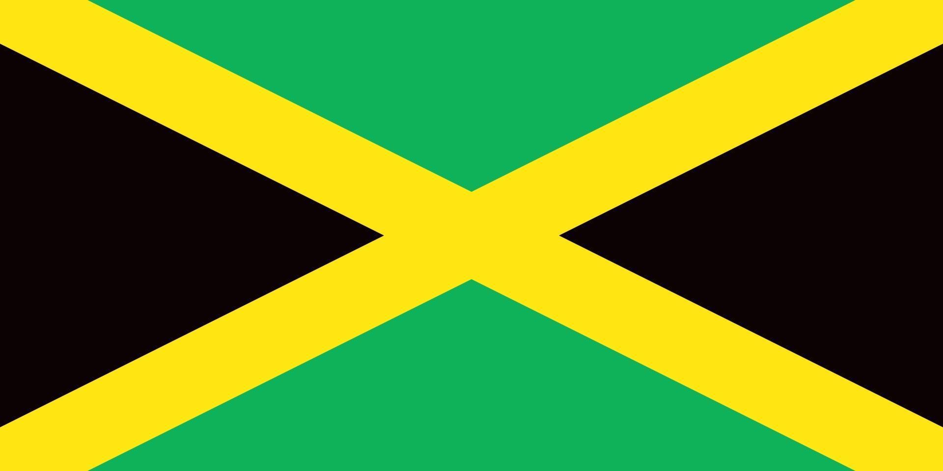 bandeira oficial da jamaica vetor
