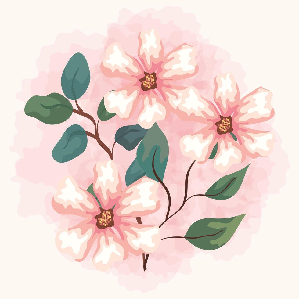 flor rosa vetor