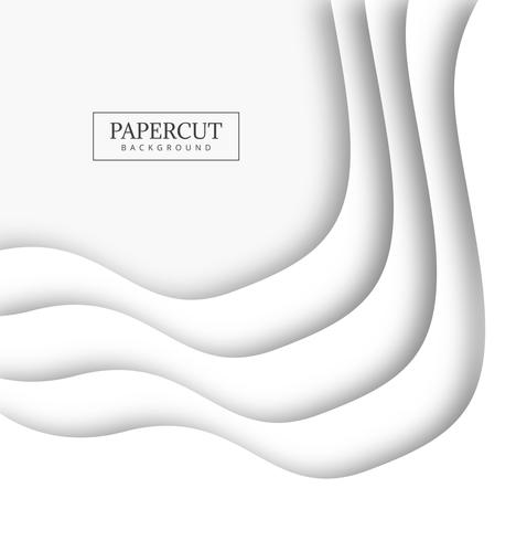 Design de forma criativa papercut moderno vetor