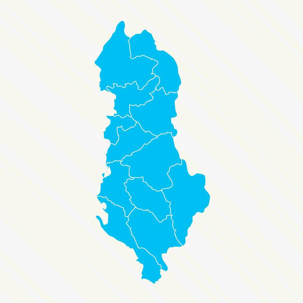 plano Projeto mapa do Albânia com detalhes vetor