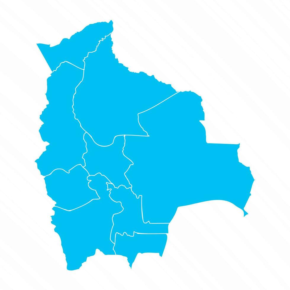 plano Projeto mapa do Bolívia com detalhes vetor