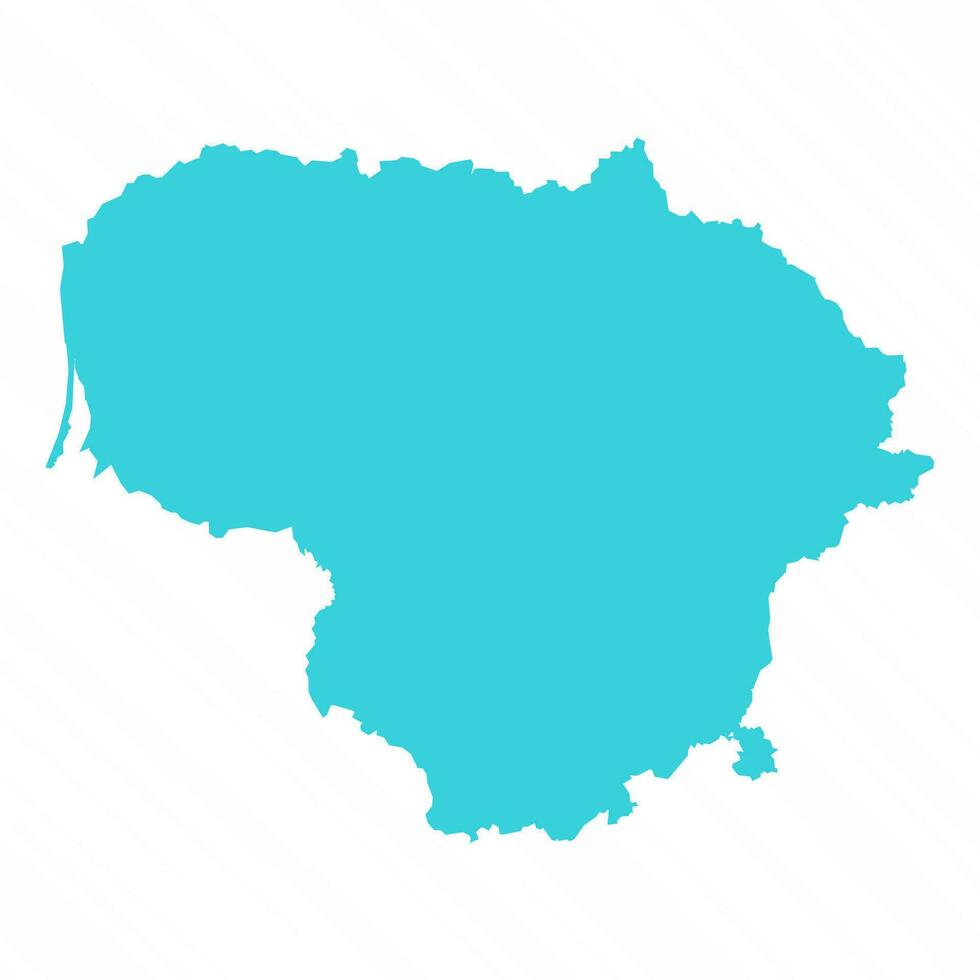 vetor simples mapa do Lituânia país