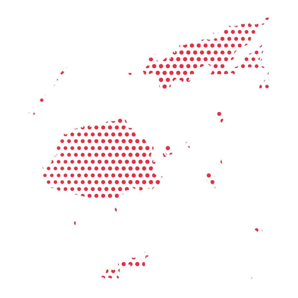 vetor fiji pontilhado mapa ilustração