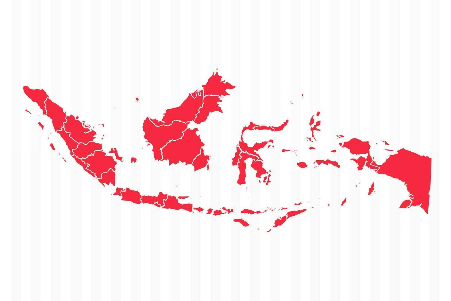 estados mapa do Indonésia com detalhado fronteiras vetor