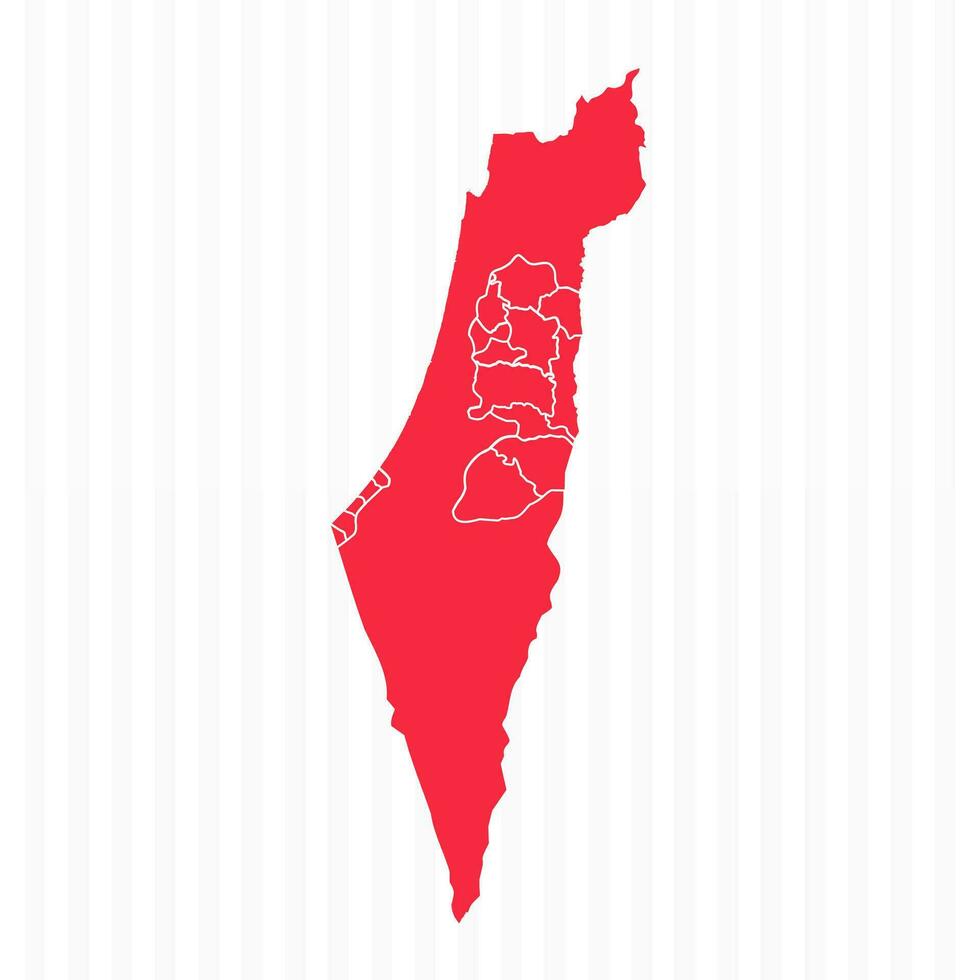 estados mapa do Palestina com detalhado fronteiras vetor