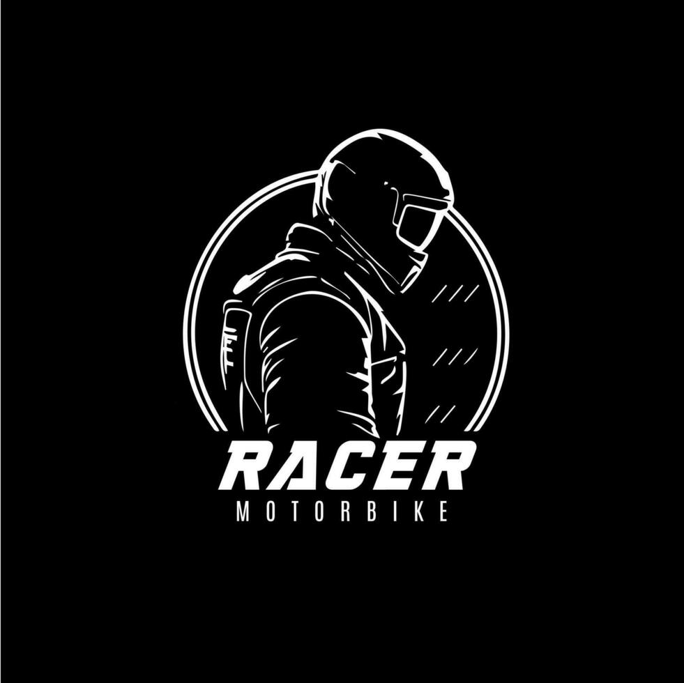 motociclista ícone, motocicleta motociclista emblema, Rapidez cavaleiro sinal, motociclismo logotipo modelo. vetor ilustração.